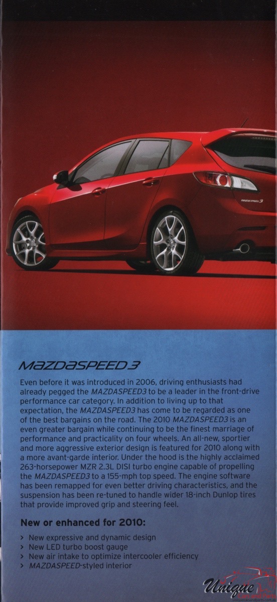 2010 Mazda Model Lineup Brochure Page 9